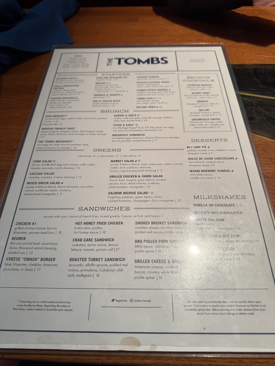 The Tombs Menu - Image 4