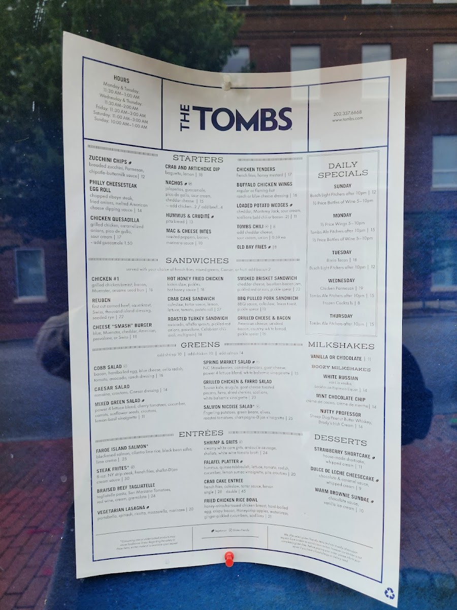 The Tombs Menu - Image 5